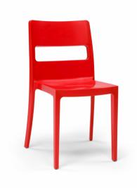 Дизайнерски стол червен